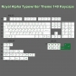 Royal Alpha Typewriter 104+36 Cherry Profile Keycap Set Cherry MX PBT Dye-subbed for Mechanical Gaming Keyboard